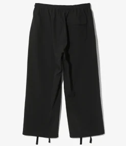 String Cuff Balloon Pant - Black - Poly Coolish Cloth