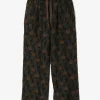 String Easy Pant - Brown - Shrunken Jacquard / Polka Dots