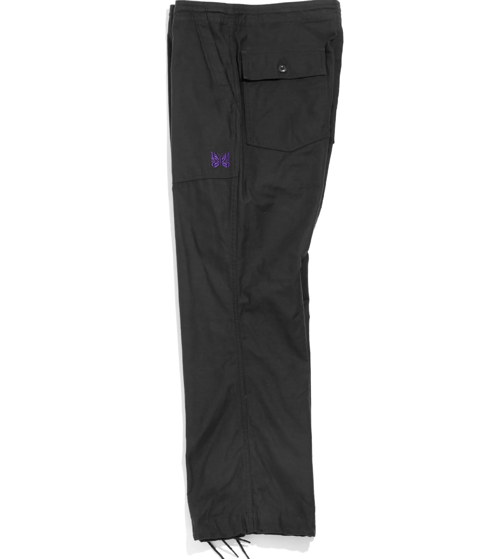 String Fatigue Pant - Black - Back Sateen