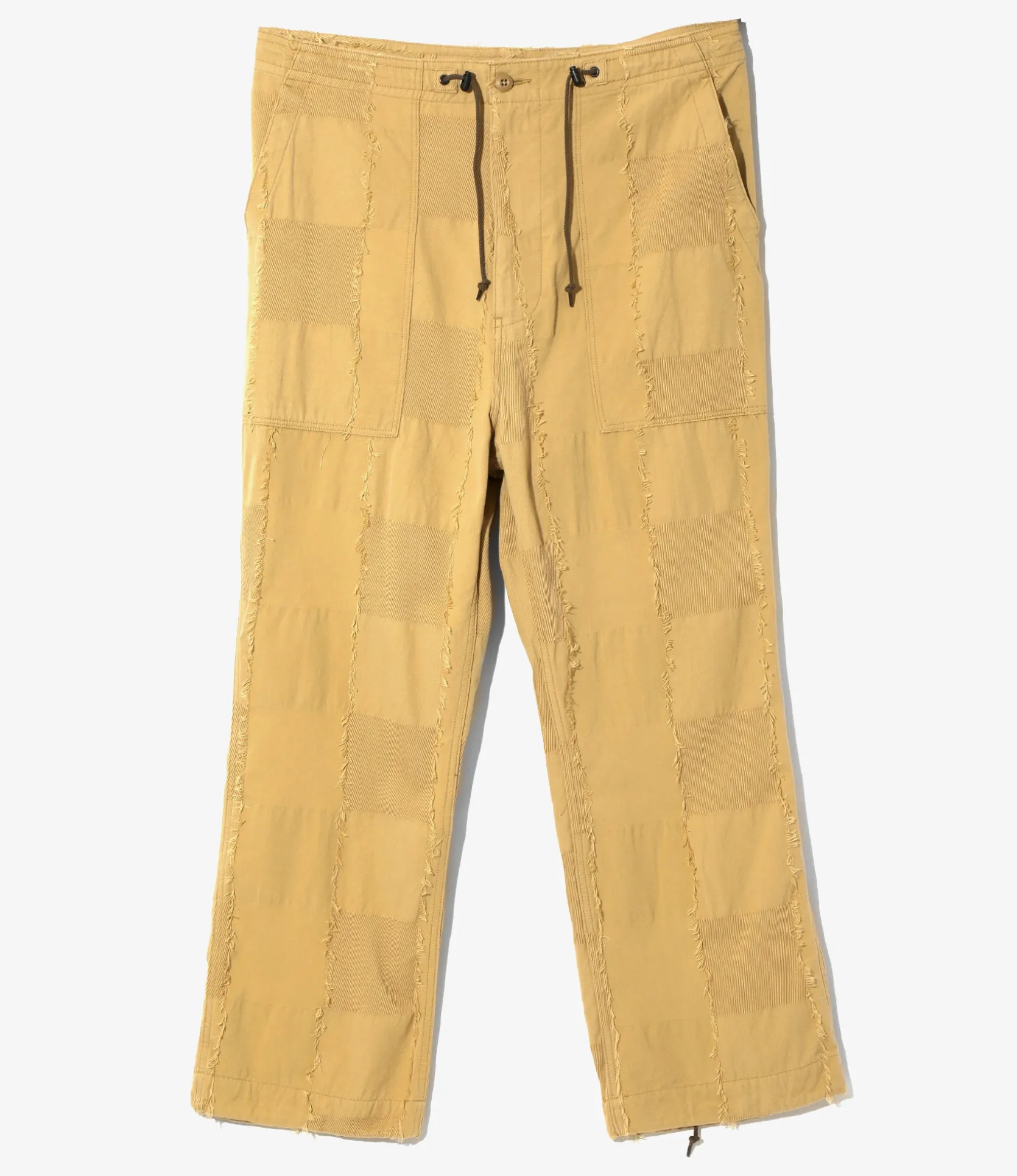 String Fatigue Pant - Khaki - Ripstop Cut Jacquard