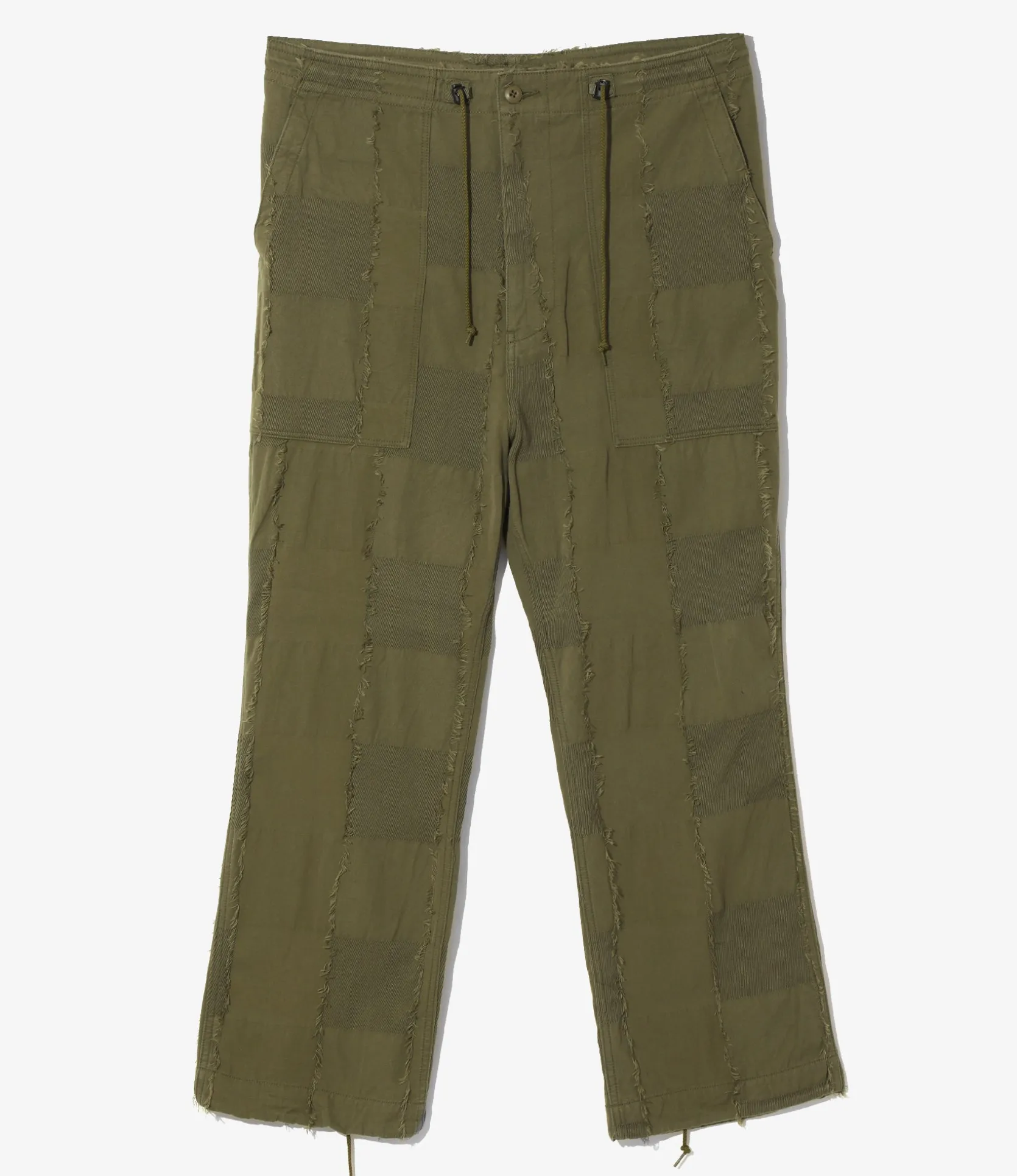 String Fatigue Pant - Olive - Ripstop Cut Jacquard