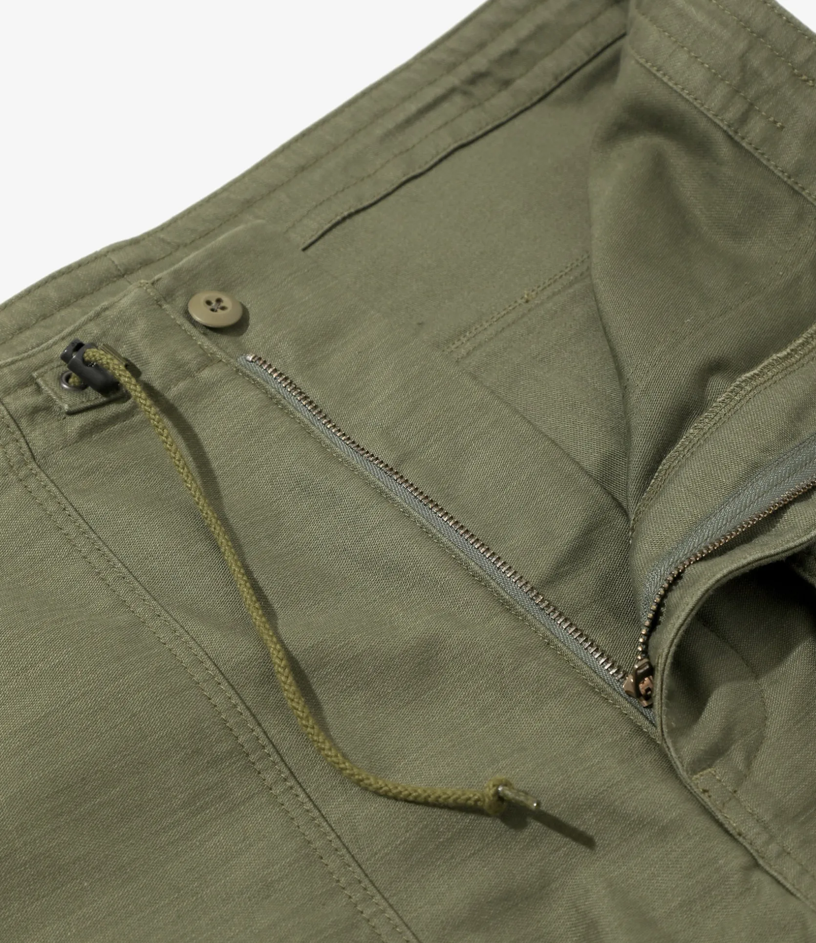 String Fatigue Pant - Olive - Back Sateen