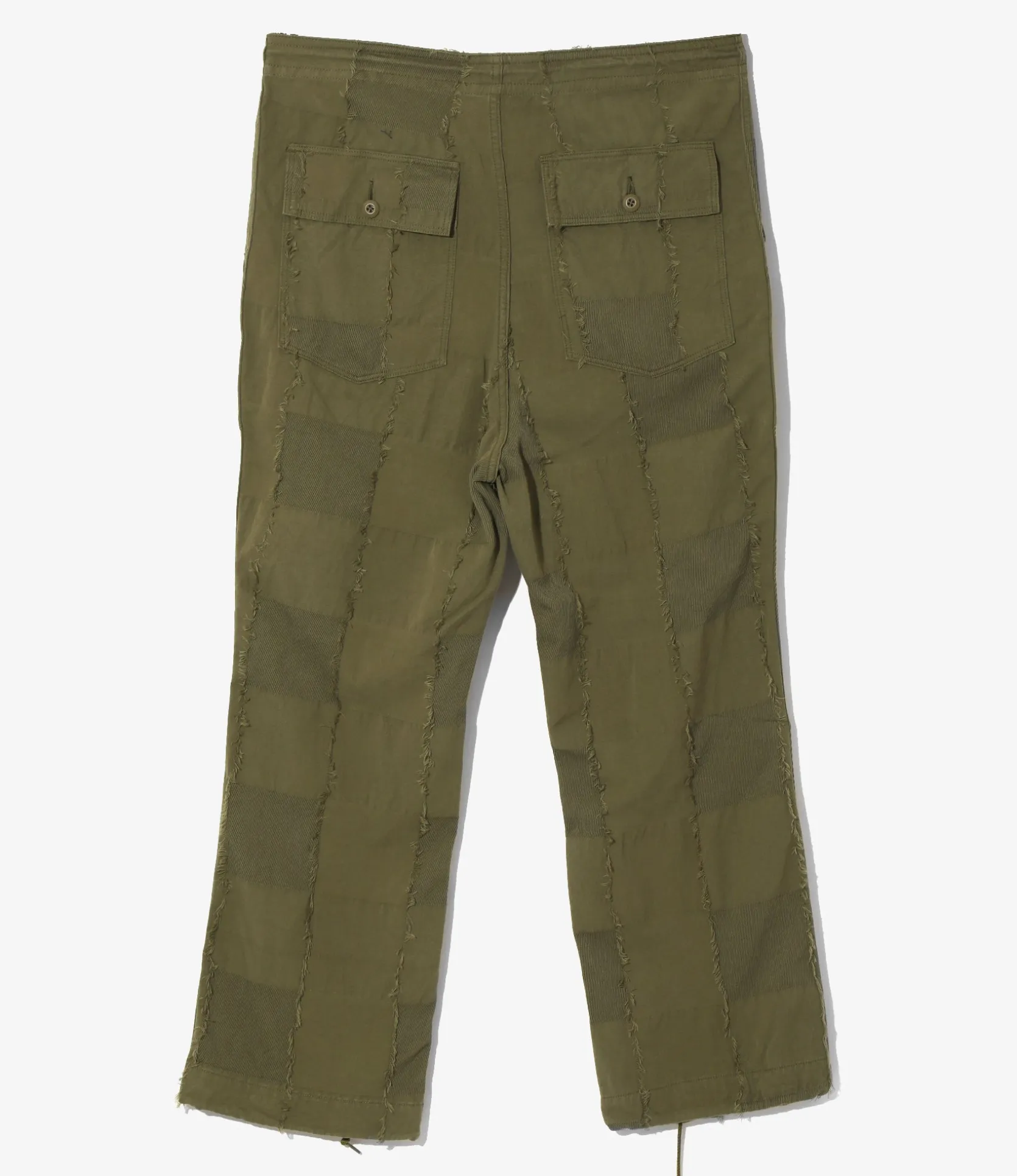 String Fatigue Pant - Olive - Ripstop Cut Jacquard