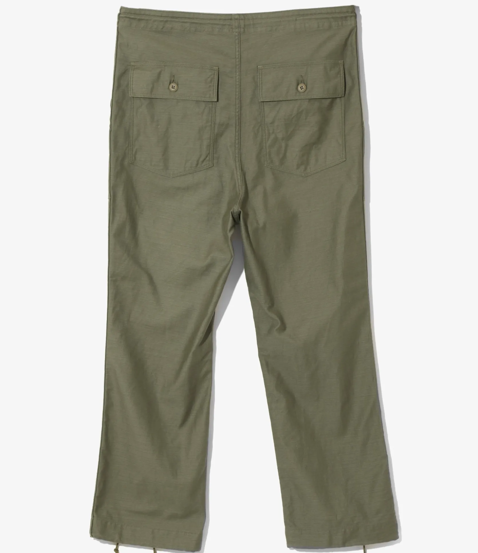 String Fatigue Pant - Olive - Back Sateen
