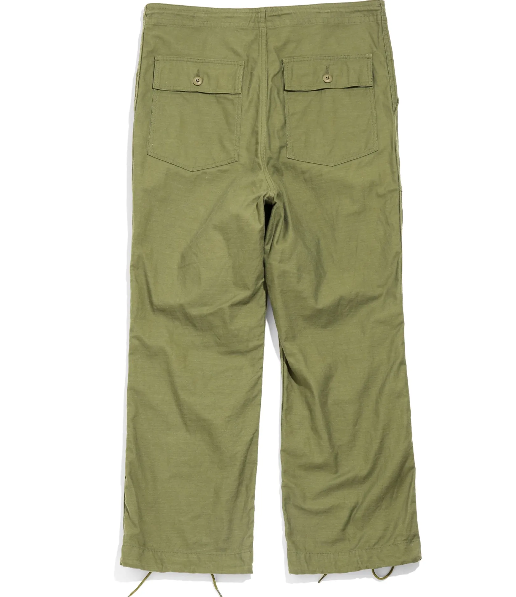 String Fatigue Pant - Olive - Back Sateen