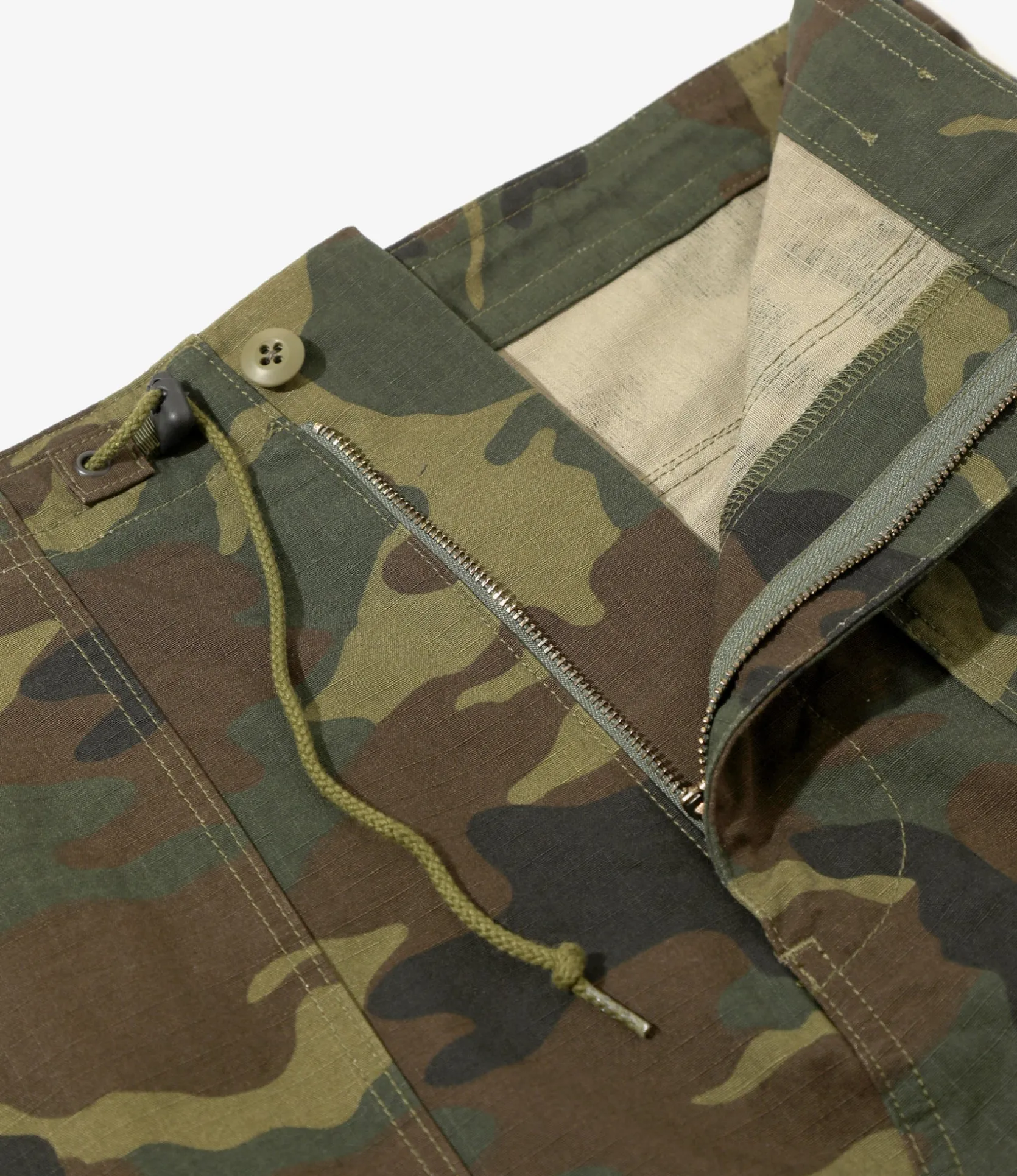 String Fatigue Skirt - Woodland - Cotton Ripstop / Camo