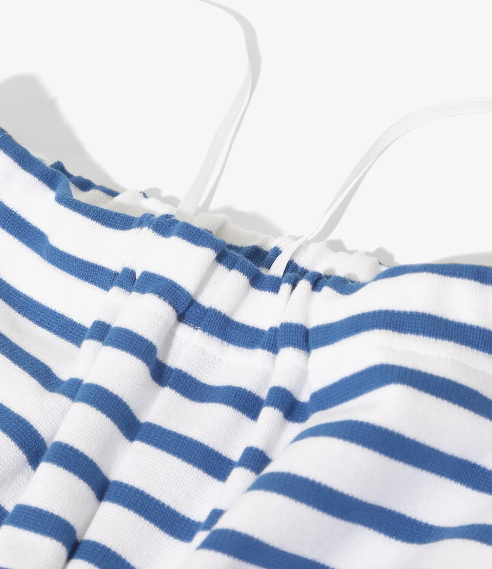 Swallow Frill Side Pants - Stripe