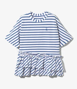 Swallow Frill Tiered Top - Stripe