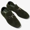 Tassel Bit Slip-On Chukka - Olive