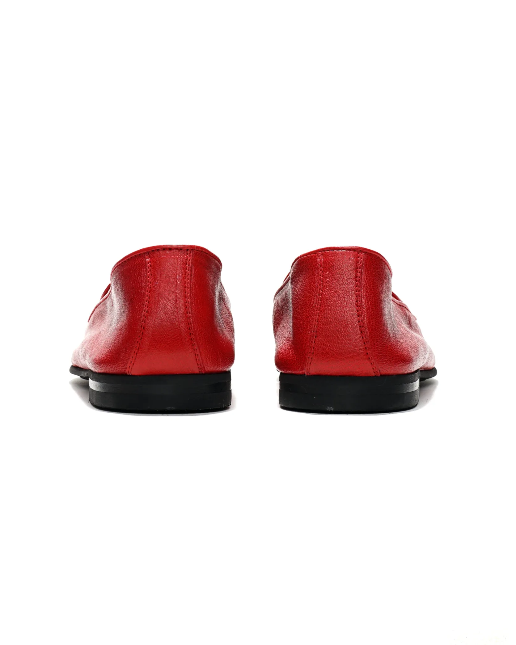 Tassel Bit Unlined Slip-On - Red