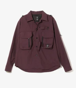 Tenkara Trout Shirt - Purple - Nylon Poplin