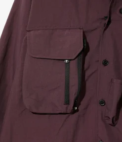 Tenkara Trout Shirt - Purple - Nylon Poplin