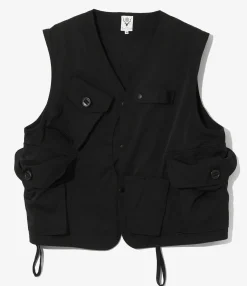 Tenkara Vest - Black - Nylon Twill