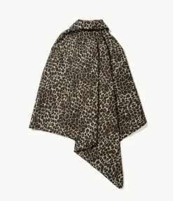 Tent Cape - Brown Nyco Leopard Print