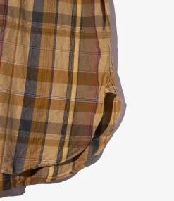 19th Century BD Shirt - Olive Cotton Madras Plaid