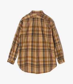 19th Century BD Shirt - Olive Cotton Madras Plaid