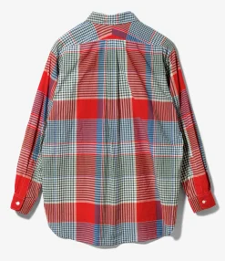 19th Century BD Shirt - Red/Green Big Madras Plaid