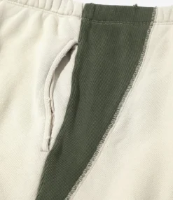 2-Tone String Sweat Pant - Beige - Cotton French Terry