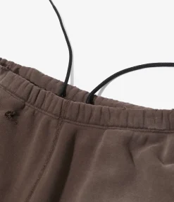 2-Tone String Sweat Pant - Brown - Cotton French Terry