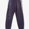 2-Tone String Sweat Pant - Purple - Cotton French Terry