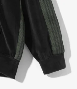 Track Hoody - Black - C/Pe Velour