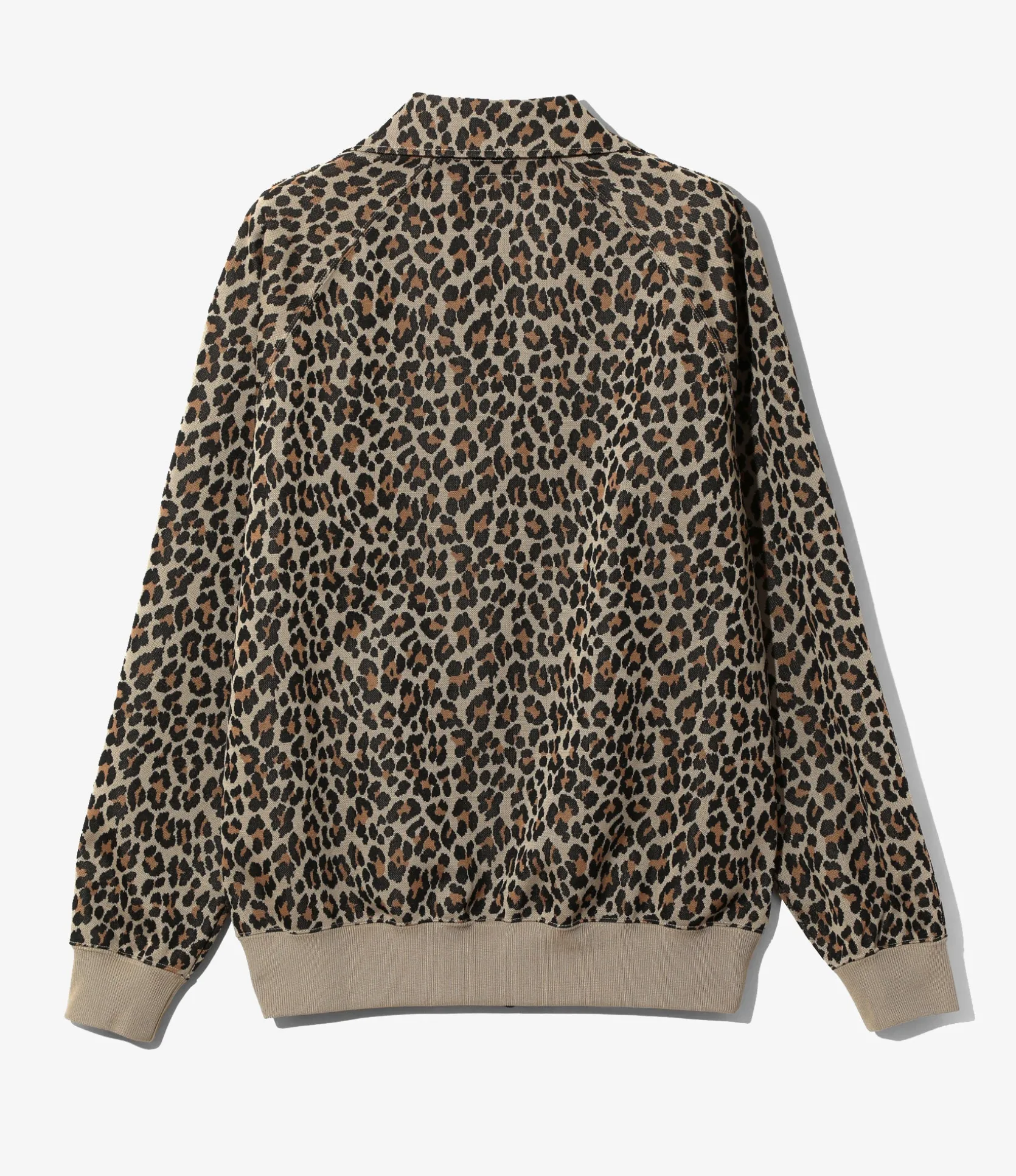 Track Jacket - Leopard - Poly Jacquard