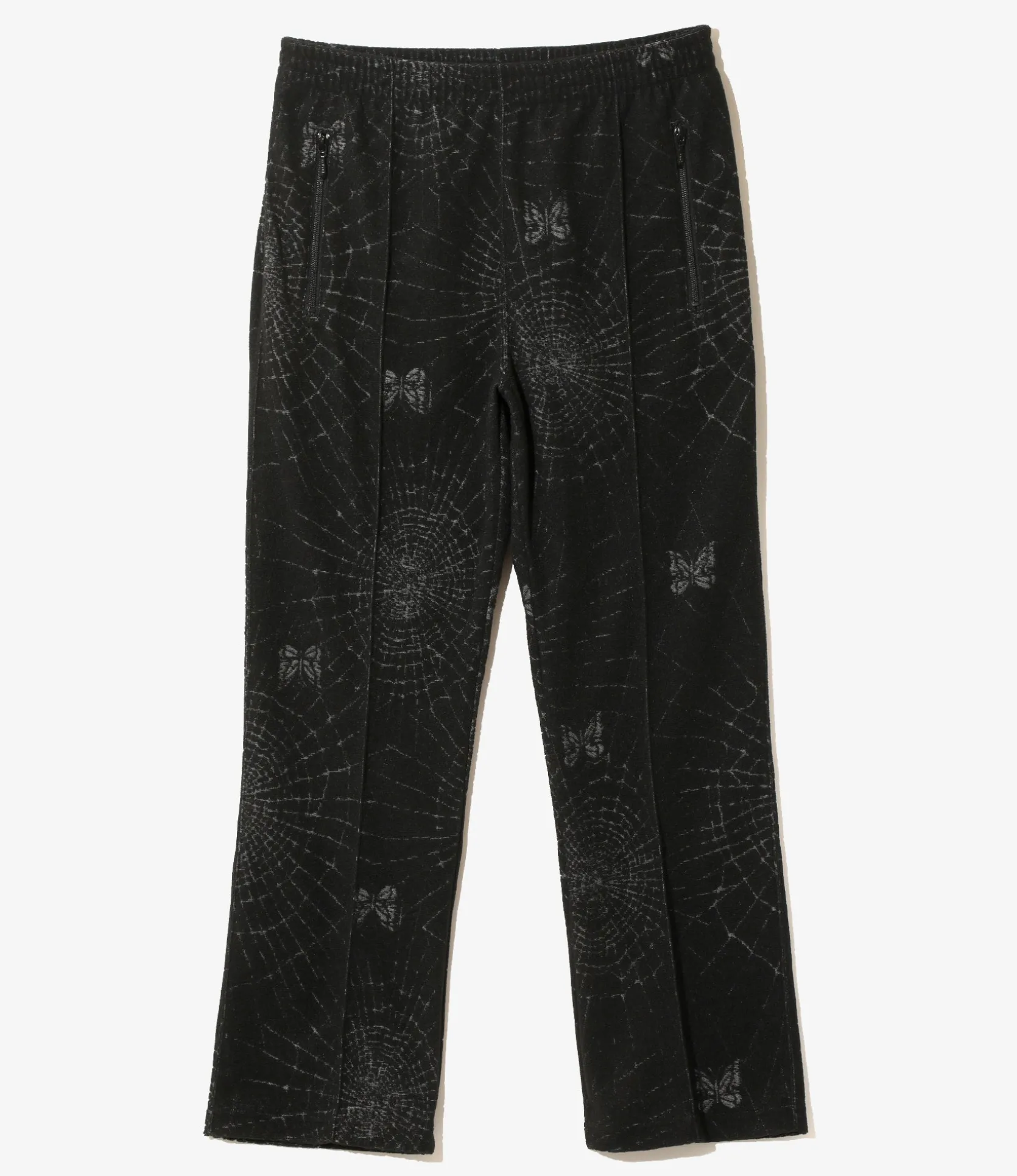 Track Pant - Black - Pile Jacquard / Spider Web