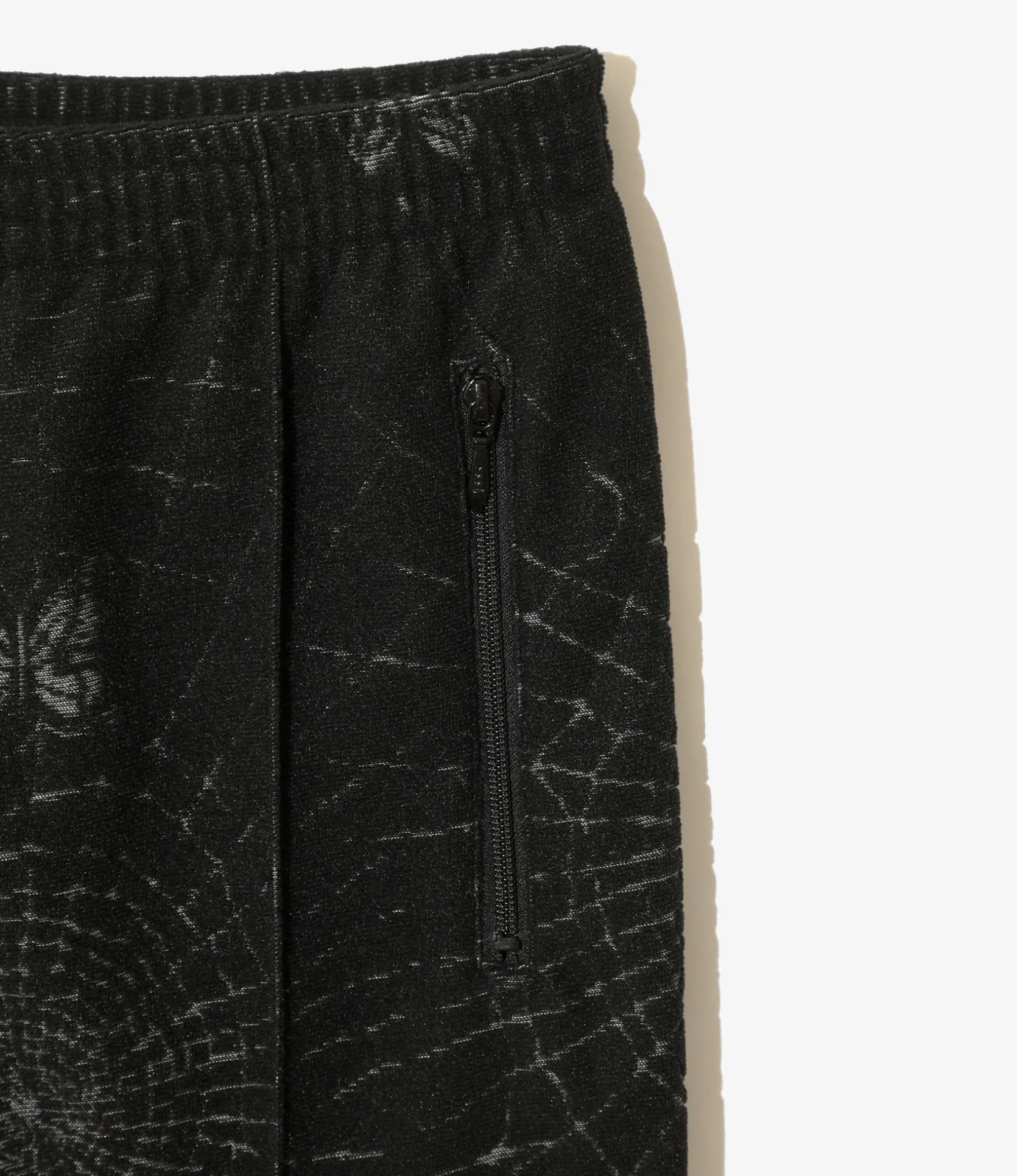 Track Pant - Black - Pile Jacquard / Spider Web