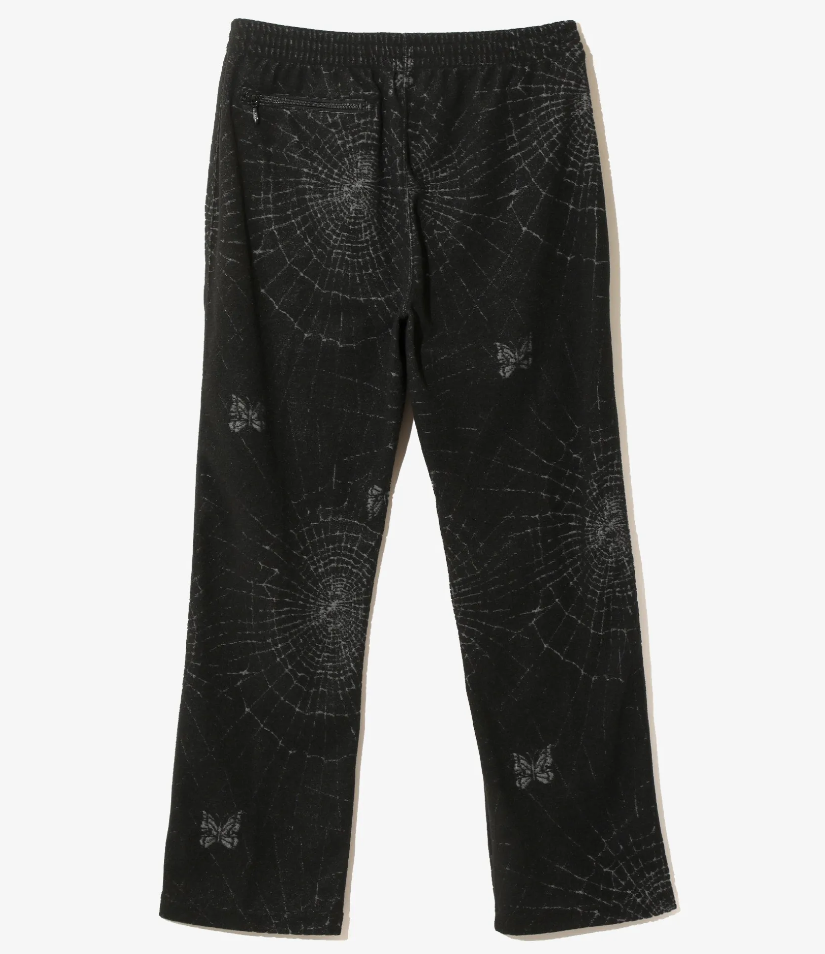Track Pant - Black - Pile Jacquard / Spider Web