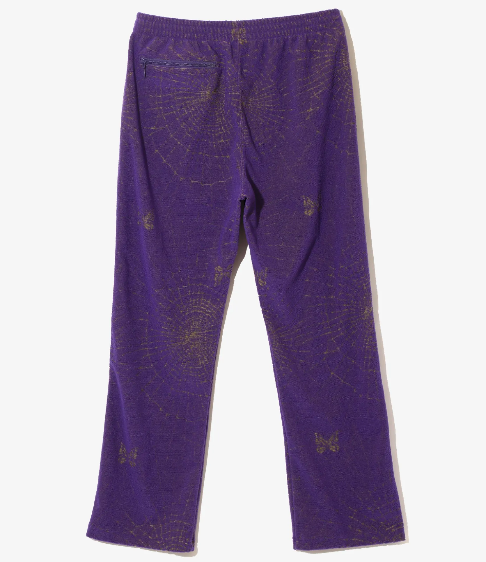 Track Pant - Purple - Pile Jacquard / Spider Web