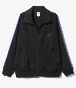 Trainer Jacket - Black - Poly Smooth