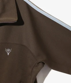 Trainer Jacket - Brown - Poly Smooth