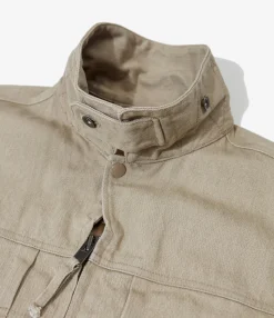 Trucker Jacket - Khaki 13oz Broken Denim