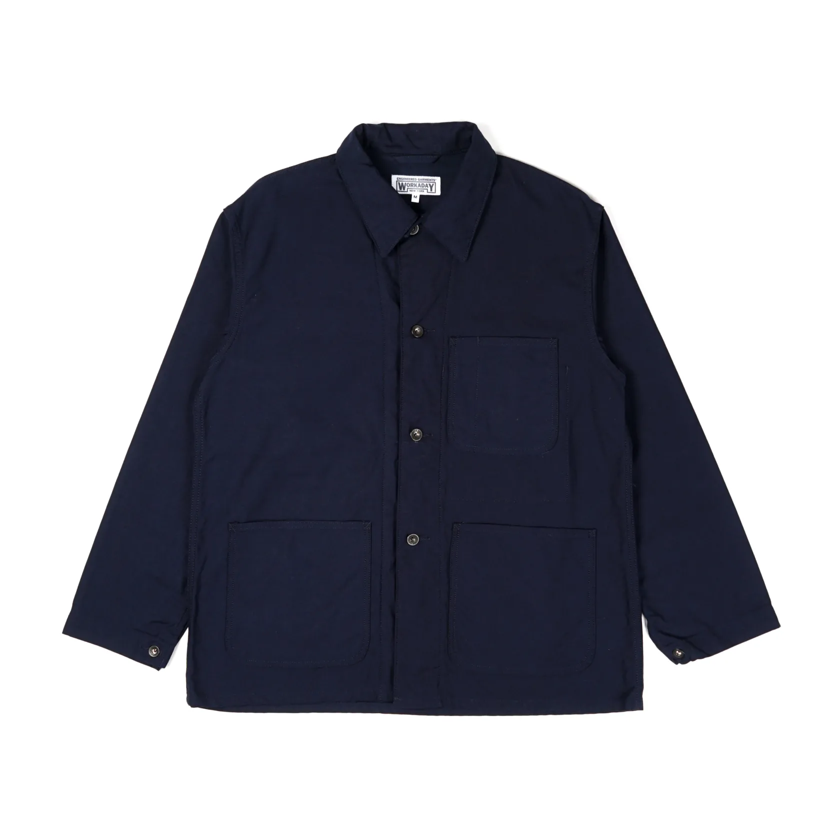 Utility Jacket - Dark Navy Cotton Reverse Sateen