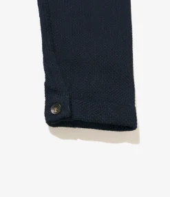 Utility Jacket - Dk. Navy Cotton Heavy Basketweave