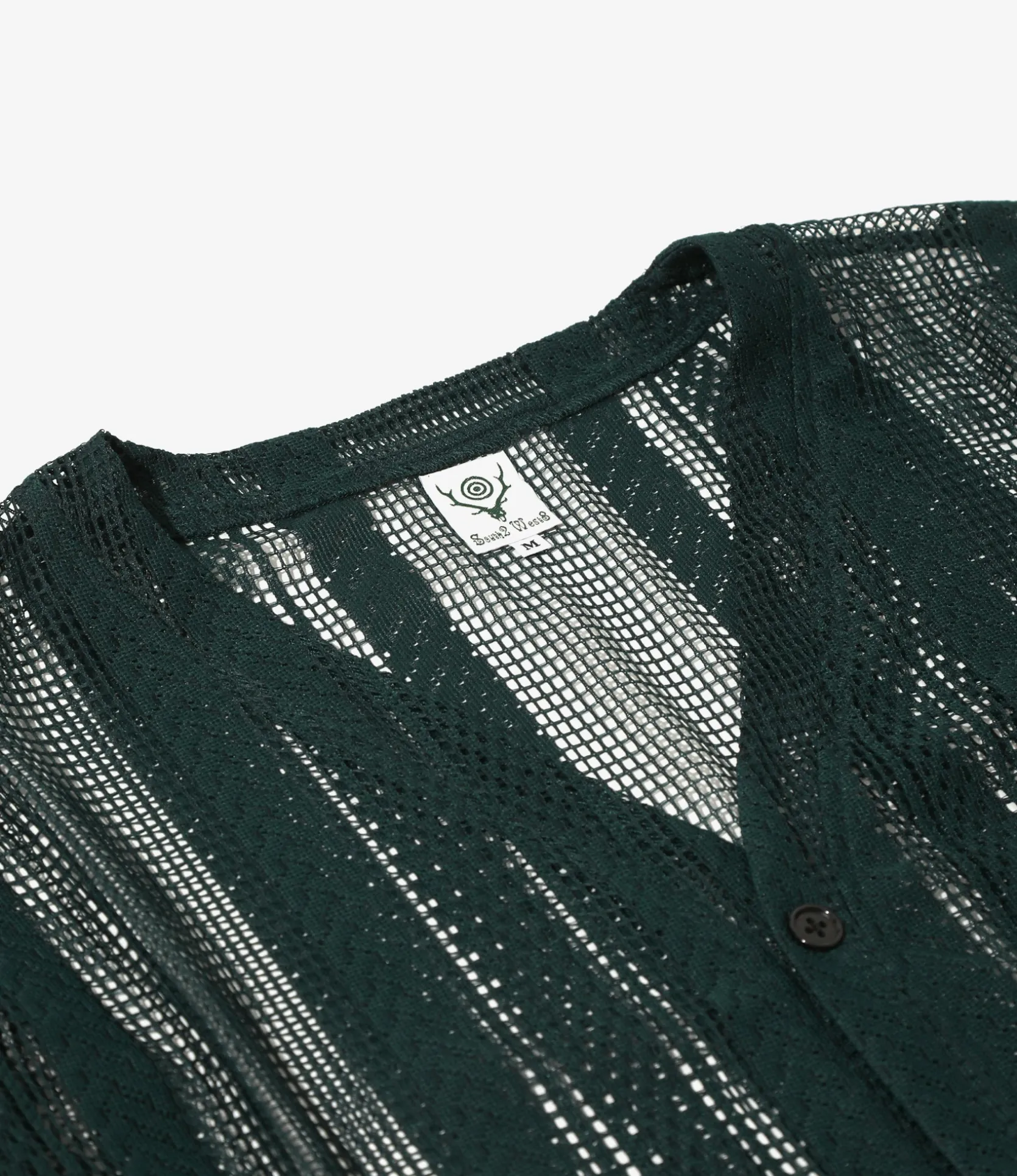 V-Neck Cardigan - Black - Poly Lace