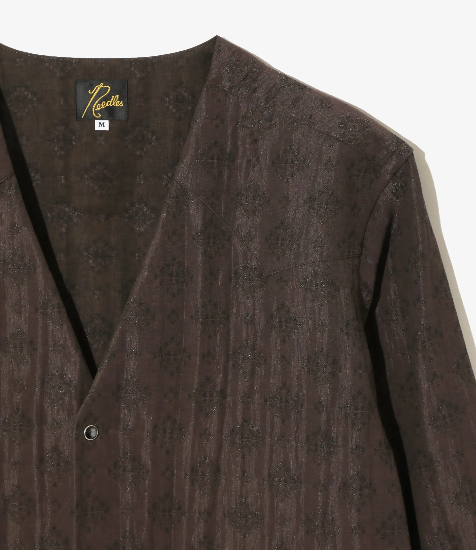 V-Neck Cowboy Shirt - Bordeaux - Bright Foulard