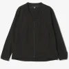 Warm Up V-Neck Jacket - Black - Poly Ripstop