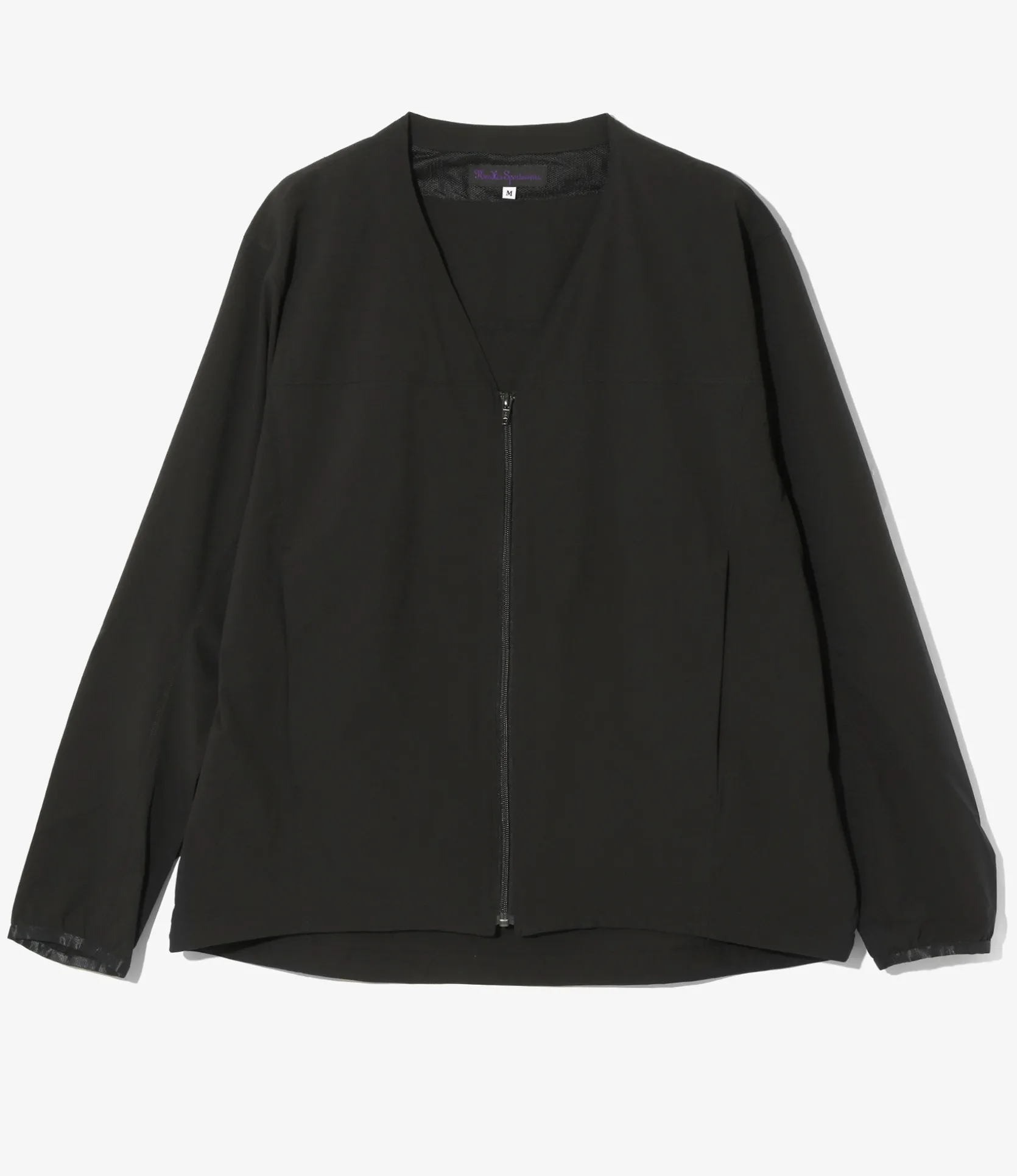 Warm Up V-Neck Jacket - Black - Poly Ripstop