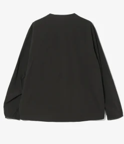 Warm Up V-Neck Jacket - Black - Poly Ripstop