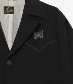 Western Leisure Jacket - Black - Poly Double Cloth