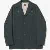 Western Leisure Jacket - Green - Poly Double Cloth