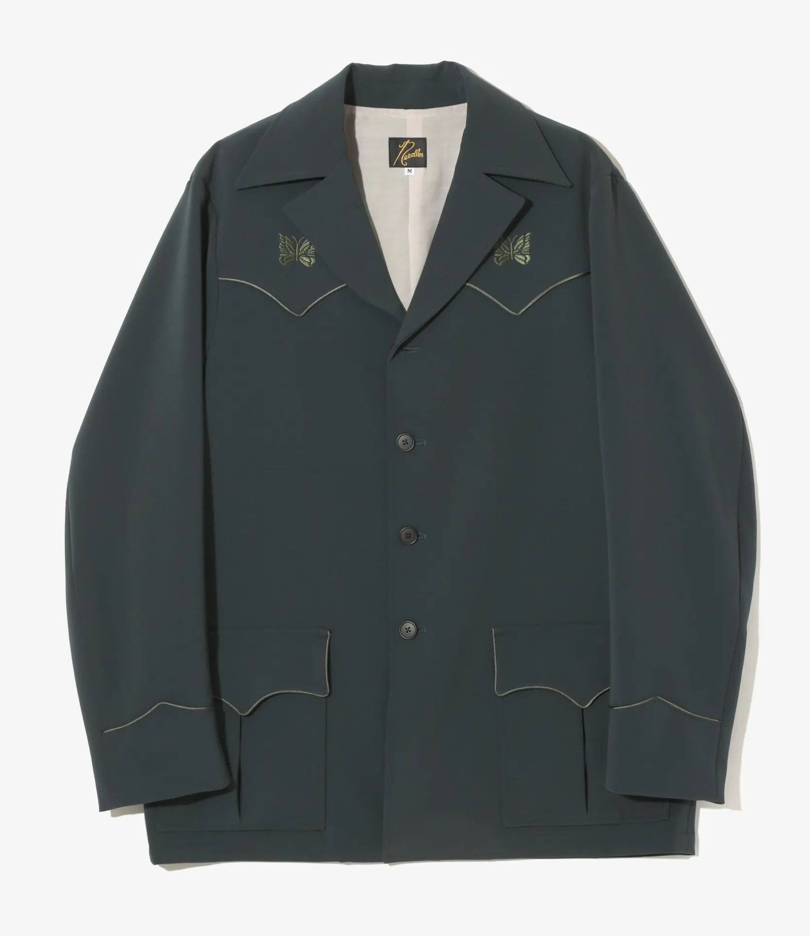 Western Leisure Jacket - Green - Poly Double Cloth