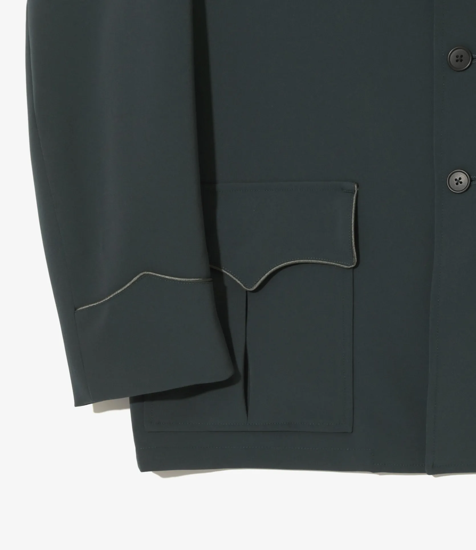 Western Leisure Jacket - Green - Poly Double Cloth