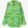 Western Shirt - Green - Printed Cotton Lawn / Floral