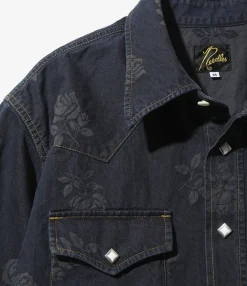 Western Shirt - Indigo - 8oz Denim / Rose Jq.