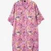 Western Shirt Dress - Pink - Printed Cotton Lawn / Floral