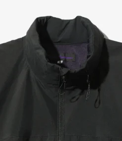 Wind Jacket - Black - Poly Brushed Taffeta