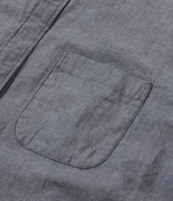 Wing Collar Shirt - Indigo Cotton Chambray