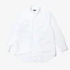Wing Collar Shirt - White 100's 2ply Broadcloth